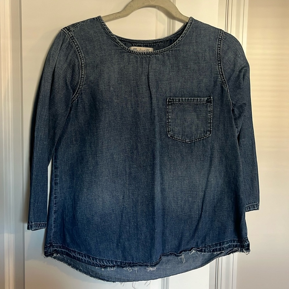 Madewell denim shirt, xs